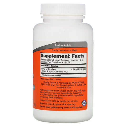 NOW Foods, Acetyl-L-Carnitine(85 g)