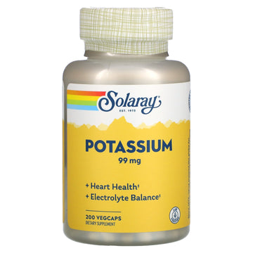 Solaray, Potassium, 99 mg