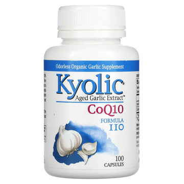 Kyolic, Aged Garlic Extract, CoQ10, Formula 110, Capsules