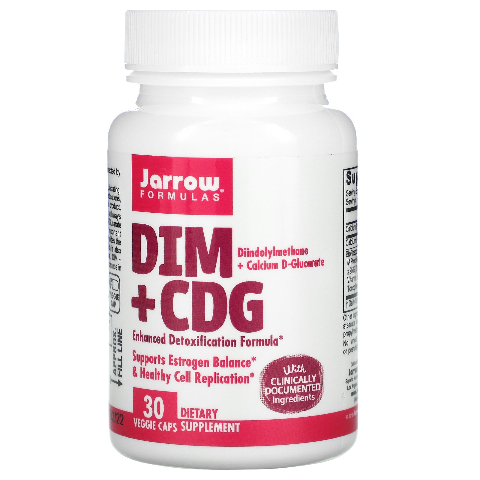 Jarrow Formulas, Dim + Cdg, Enhanced Detoxification Formula Veggie Caps