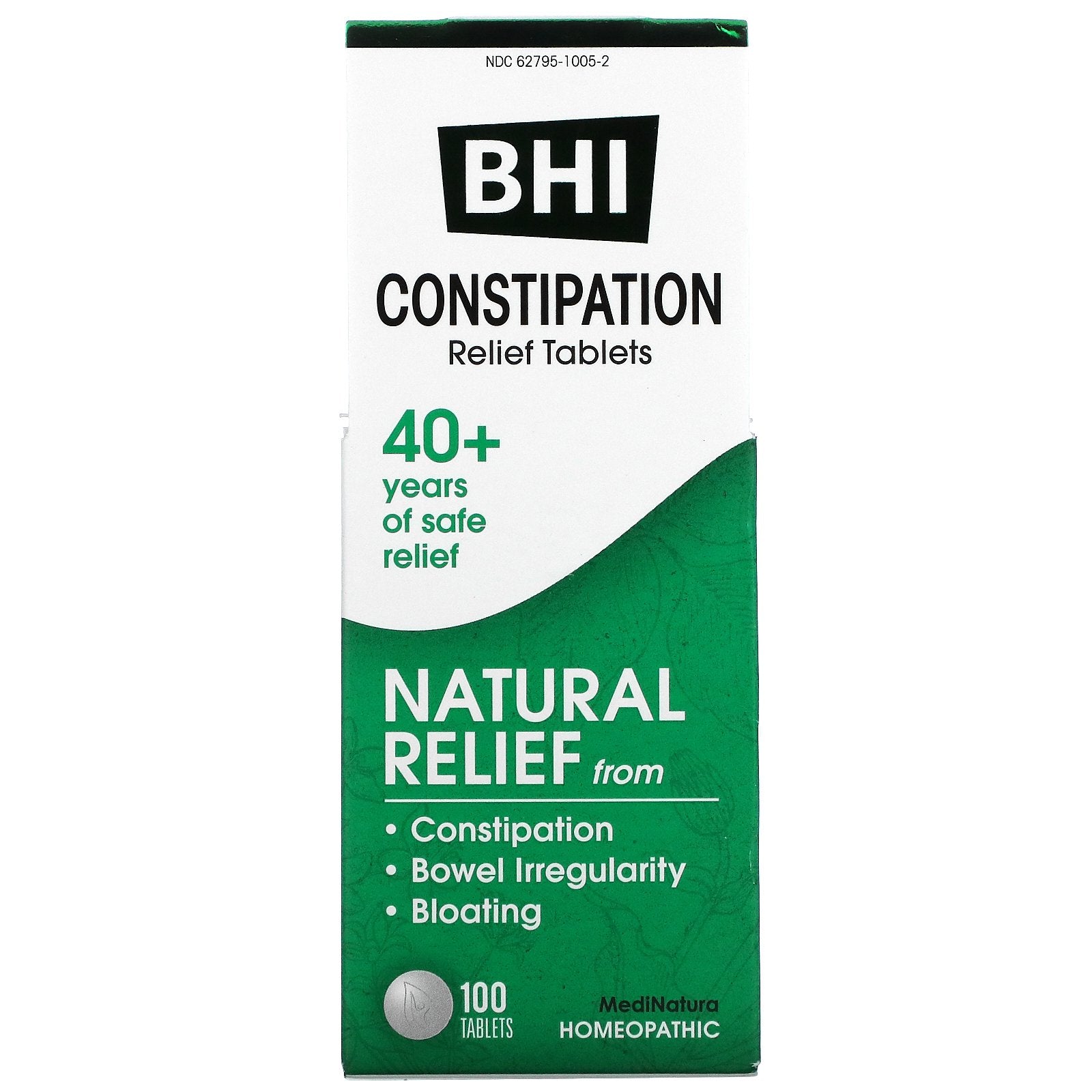 MediNatura, BHI, Constipation Relief Tablets