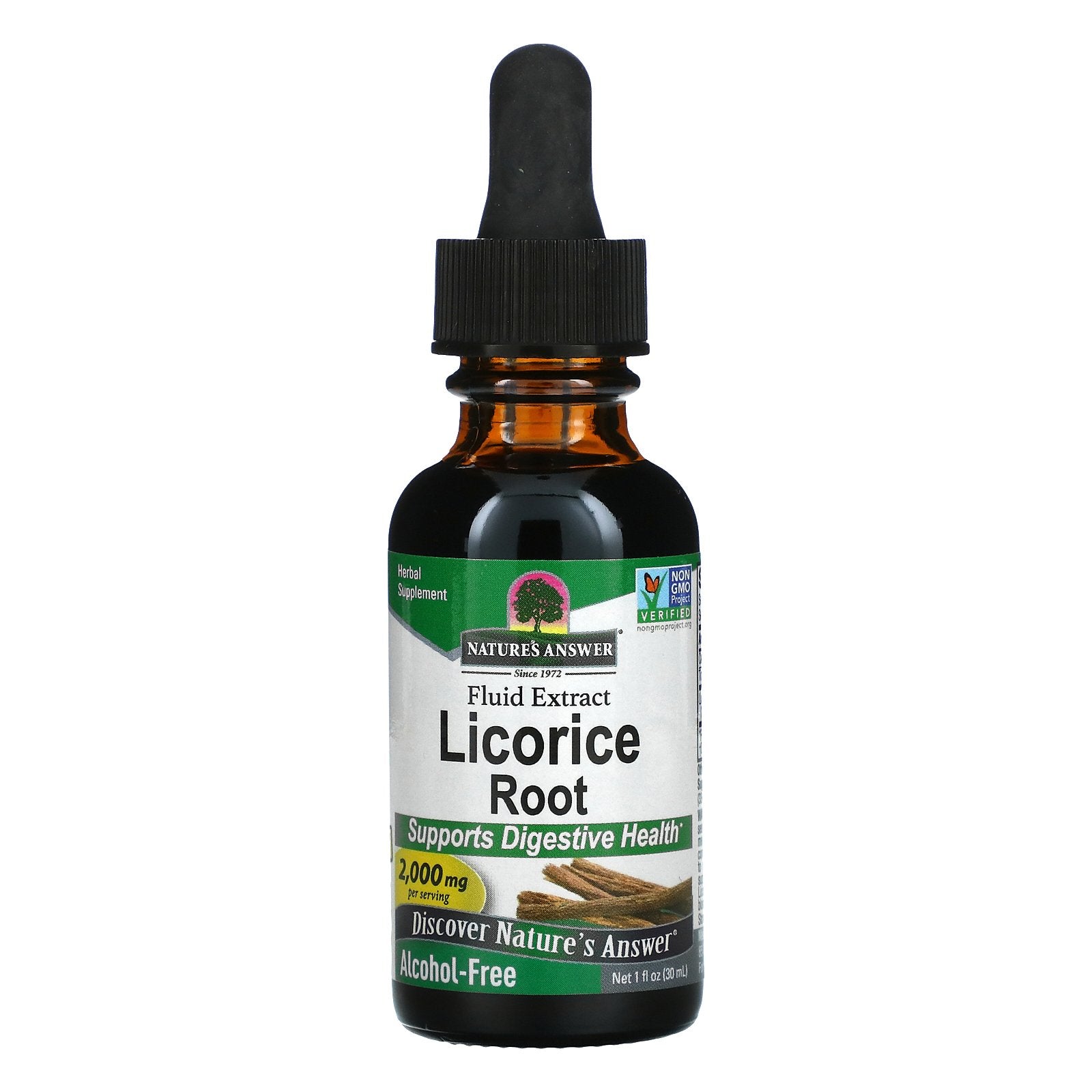 Nature'S Answer, Licorice Root, Fluid Extract, Alcohol-Free, 2,000 Mg