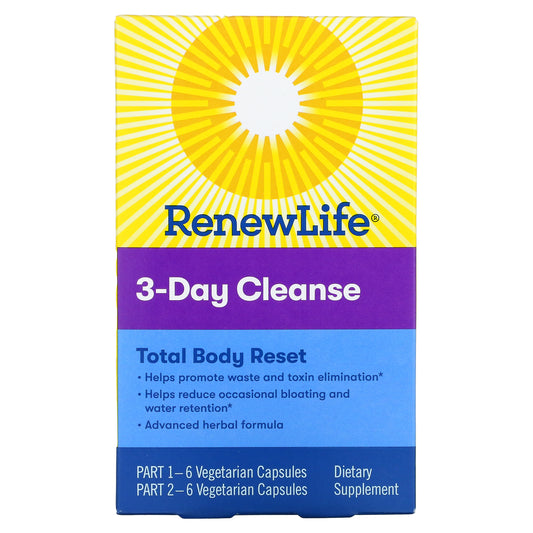 Renew Life, 3-Day Cleanse, Total Body Reset Vegetarian Capsules