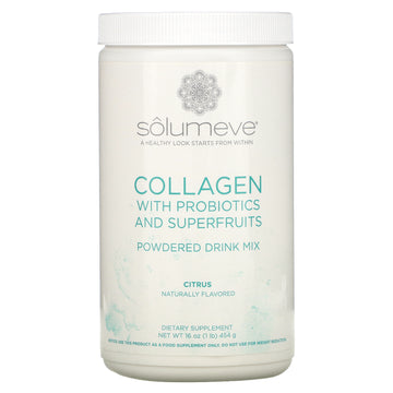 Solumeve, Collagen with Probiotics and Superfruits, Powdered Drink Mix, 16 oz (454 g)