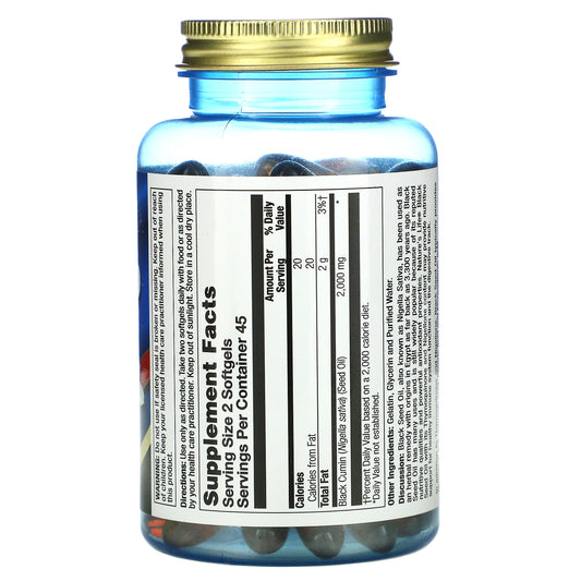 Nature's Life, Black Seed Oil, 1000 mg, Softgels