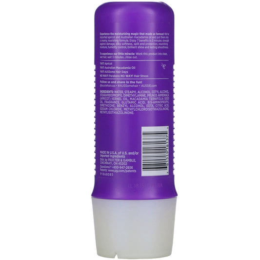 Aussie, 3 Minute Miracle, Total Miracle Deep Conditioner, with Apricot & Australian Macadamia Oil (236 ml)