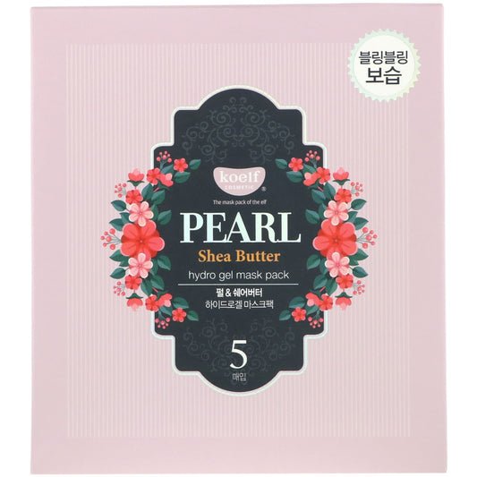 Koelf, Pearl Shea Butter, Hydro Gel Beauty Mask Pack, 30 g Each