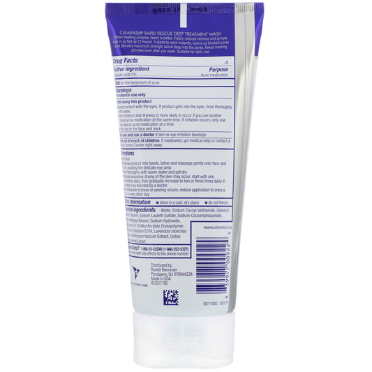 Clearasil, Rapid Rescue, Deep Treatment Wash (200 ml)