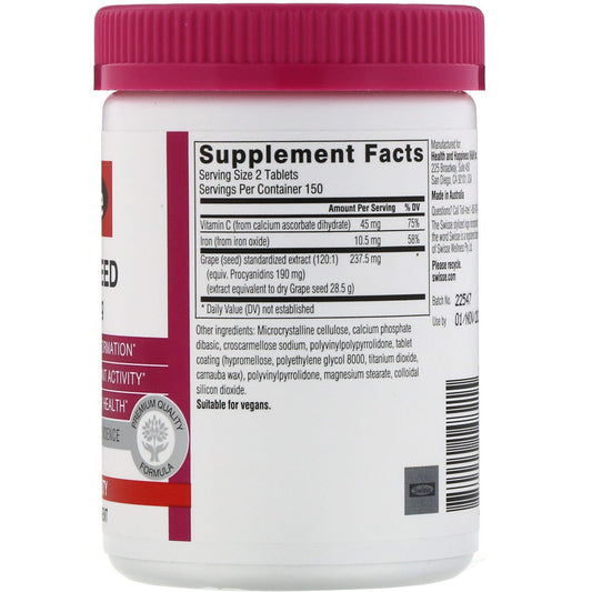 Swisse, Ultiboost, Grape Seed, 14,250 mg Tablets