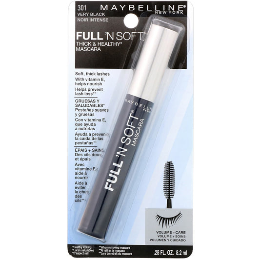 Maybelline, Full 'N Soft Mascara, 301 Very Black