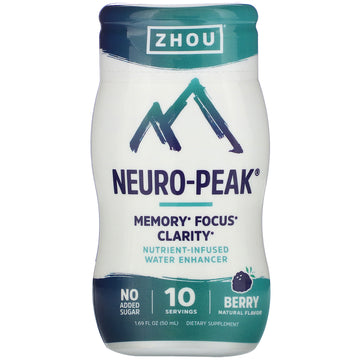 Zhou Nutrition, Neuro-Peak, Nutrient-Infused Water Enhancer, Berry