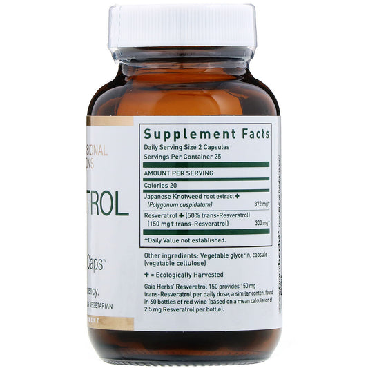 Gaia Herbs Professional Solutions, Resveratrol 150 Liquid-Filled Capsules