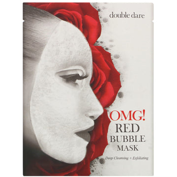 Double Dare, Red Bubble Beauty Mask, 1 Sheet(20 g)