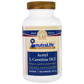 NutraLife, Acetyl L-Carnitine HCI, 500 mg
