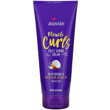 Aussie, Miracle Curls, Frizz Taming Cream, Coconut & Australian Jojoba Oil