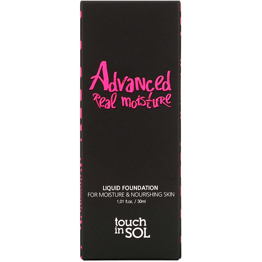 Touch in Sol, Advanced Real Moisture, Liquid Foundation, SPF 30 PA++, #21 Nude Beige