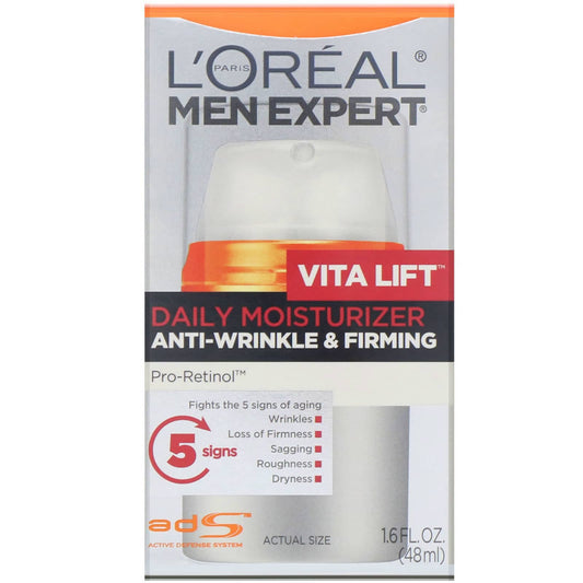 L'Oreal, Men Expert, Vita Lift, Daily Moisturizer, Anti-Wrinkle & Firming (48 ml)