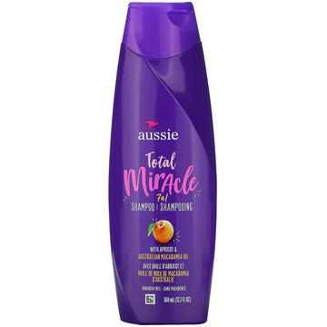 Aussie, Total Miracle, 7 n 1 Shampoo, Apricot & Australian Macadamia Oil(360 ml)