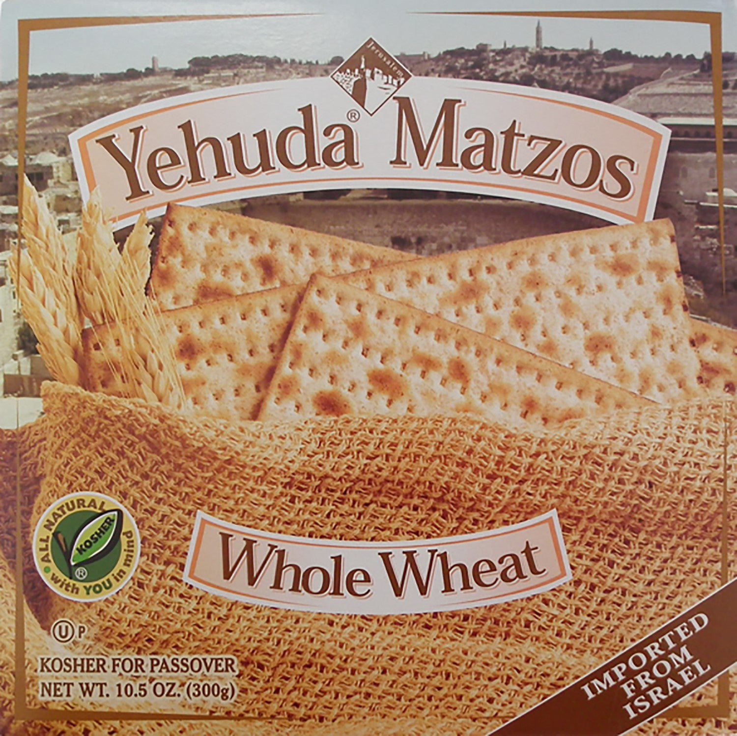 Yehuda Whole Wheat Matzo, (Kosher for Passover)
