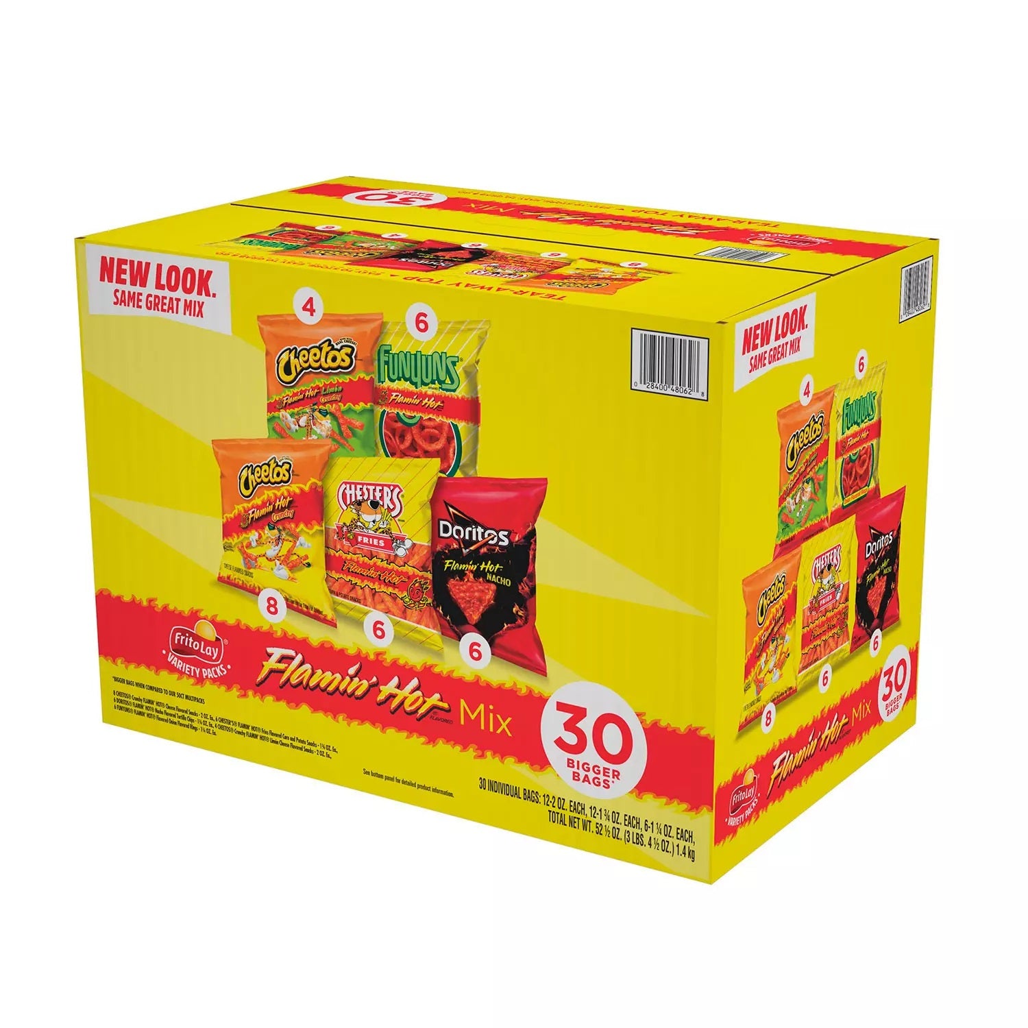 Frito Lay Flamin' Hot Mix Flavored Variety 52  30 Count