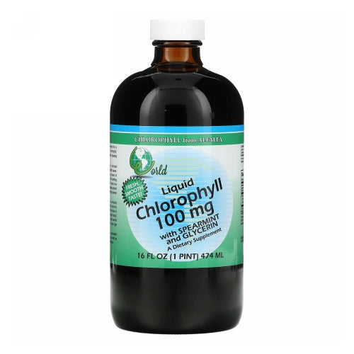 Chlorophyll with Spearmint & Glycerin Liquid 16 FL Oz By Wor