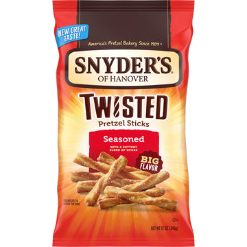 Snyder's of Hanover, Seasoned Twisted Pretzel Sticks, Bag