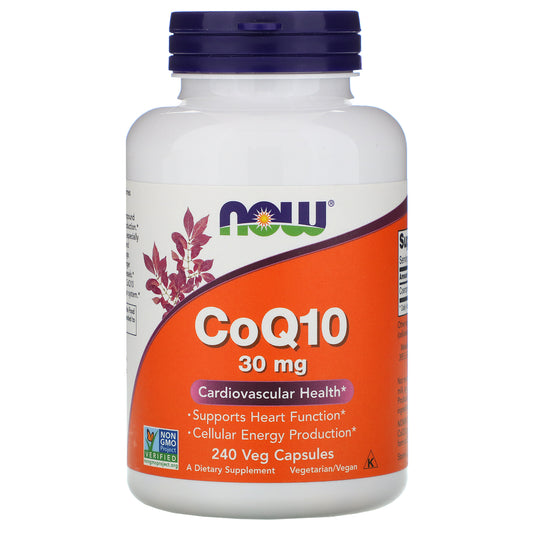 NOW Foods, CoQ10, 30 mg Veg Capsules