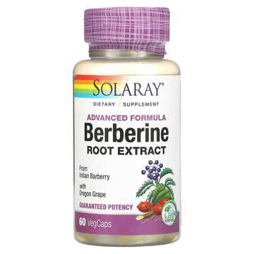 Solaray, Berberine Root Extract, Advanced Formula,VegCaps