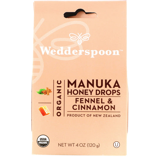 Wedderspoon, Organic Manuka Honey Drops,  4 oz (120 g)