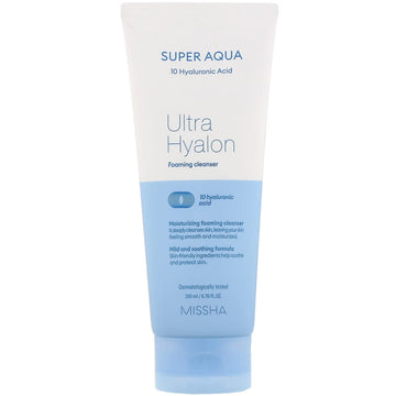 Missha, Super Aqua Ultra Hyalon Foaming Cleanser (200 ml)