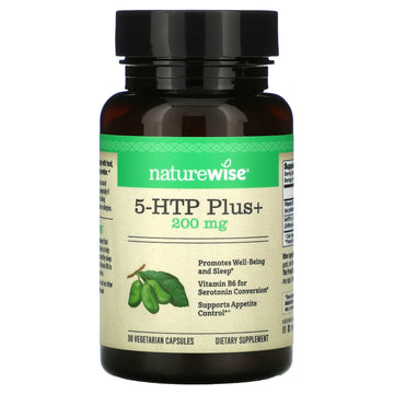 NatureWise, 5-HTP Plus+, 200 mg