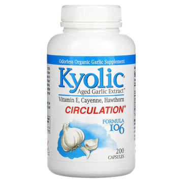 Kyolic, Aged Garlic Extract, Circulation, Formula 106, Capsules