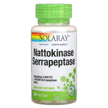 Solaray, Nattokinase Serrapeptase VegCaps