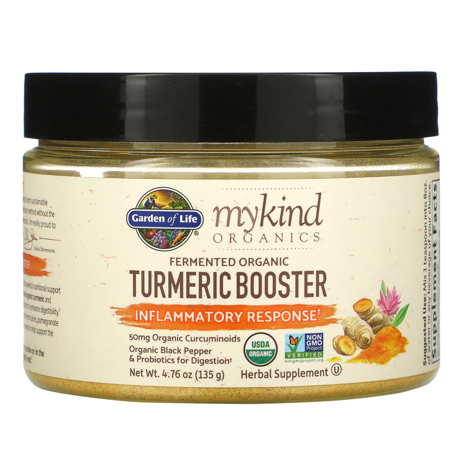 Garden Of Life, Mykind Organics, Fermented Organic Turmeric Boost, Inflammatory Response