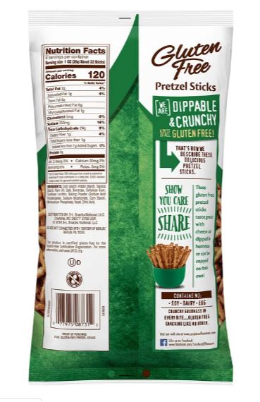 Snyder's of Hanover Pretzel Sticks - Gluten Free - Case of 12