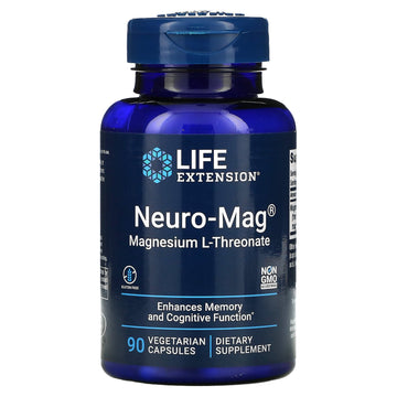 Life Extension, Neuro-Mag, Magnesium L-Threonate Vegetarian Capsules