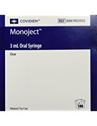 Monoject Oral Syringe 3ml Clear - Box of 100