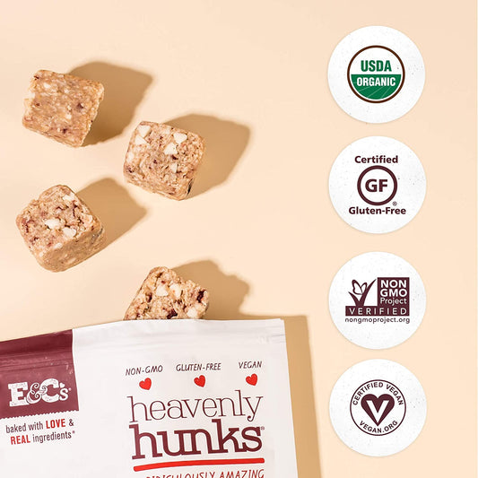 E&C’s Snacks Heavenly Hunks - Certified Organic Oatmeal Dark Chocolate Cookies