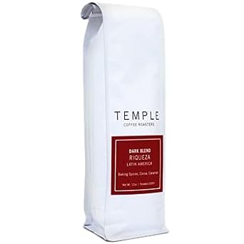 Temple Coffee "Riqueza Dark Blend" Dark Roasted Whole Bean Coffee - Bag