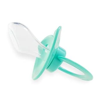 Pacifier Addict - Fixx - JUMBO Adult Orthodontic Therapeutic Sleep Aid - XXL Silicone Pacifier - Size 10 (Aqua Snail)