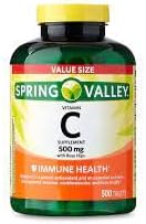 Spring Valley - Vitamin C 500 Milligram with Rose Hips, 500 Tablets