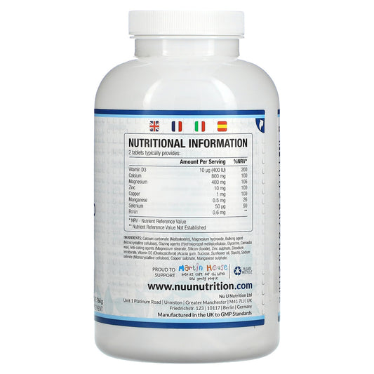 Nu U Nutrition, Calcium, Magnesium, Zinc & Vitamin D Complex