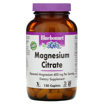 Bluebonnet Nutrition, Magnesium Citrate, 400 mg Caplets