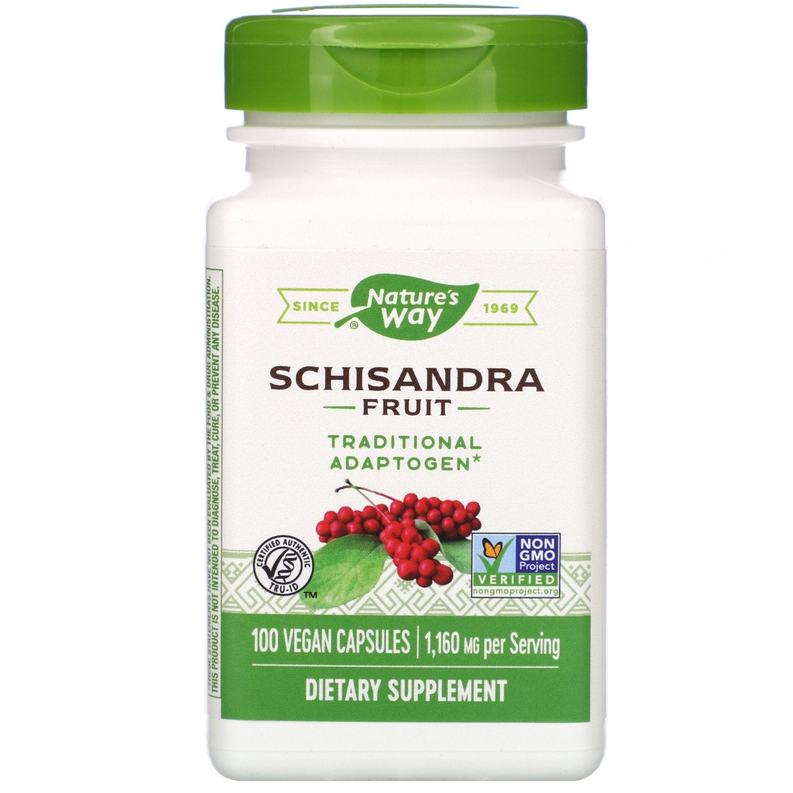 Nature's Way, Schisandra Fruit, 580 mg, Vegan Capsules