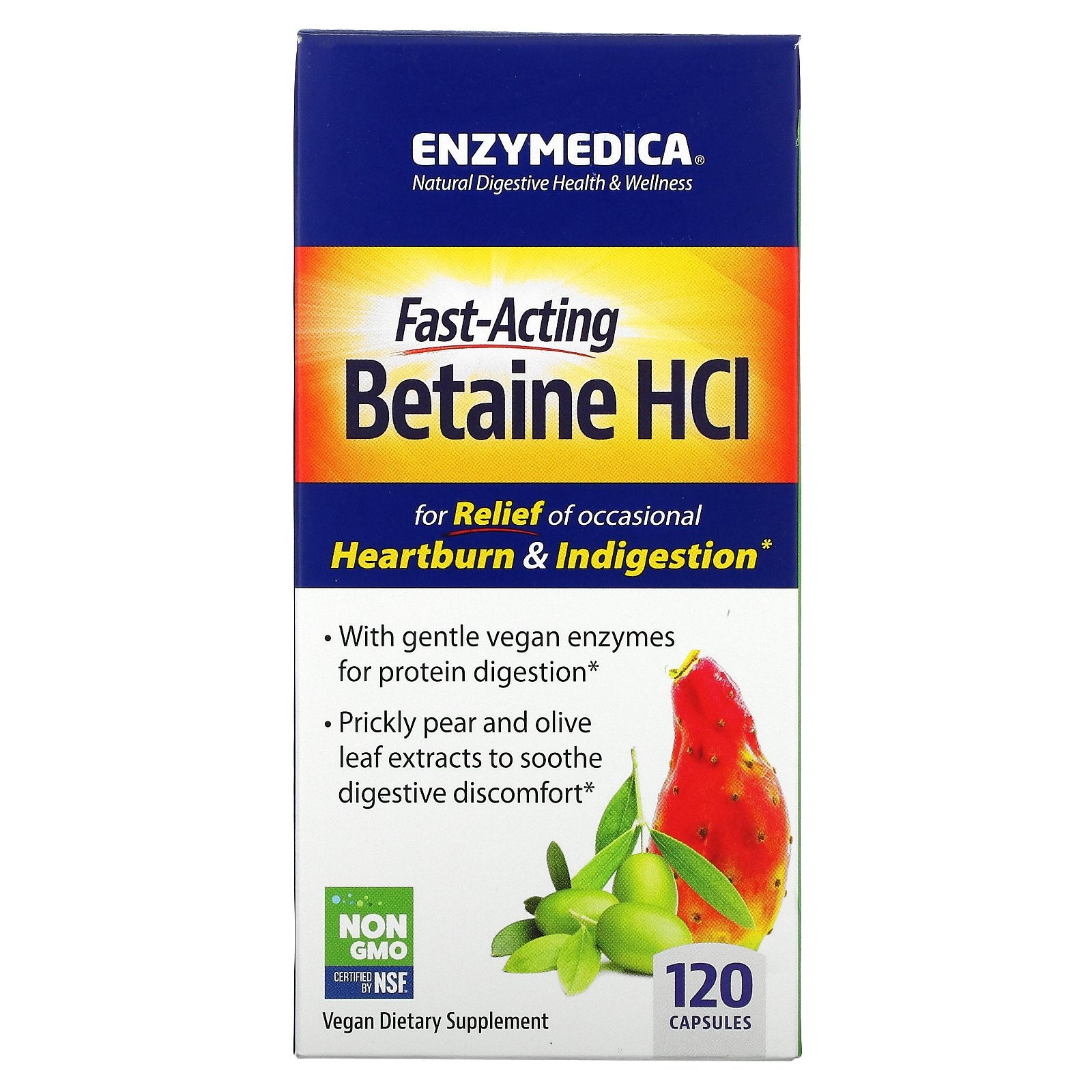 Enzymedica, Betaine HCL, Capsules