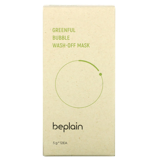 Beplain, Greenful Bubble Wash-Off Beauty Mask, 5 g Each