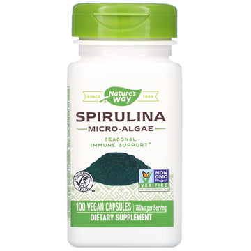 Nature's Way, Spirulina Micro-Algae, 380 mg Vegan Capsules