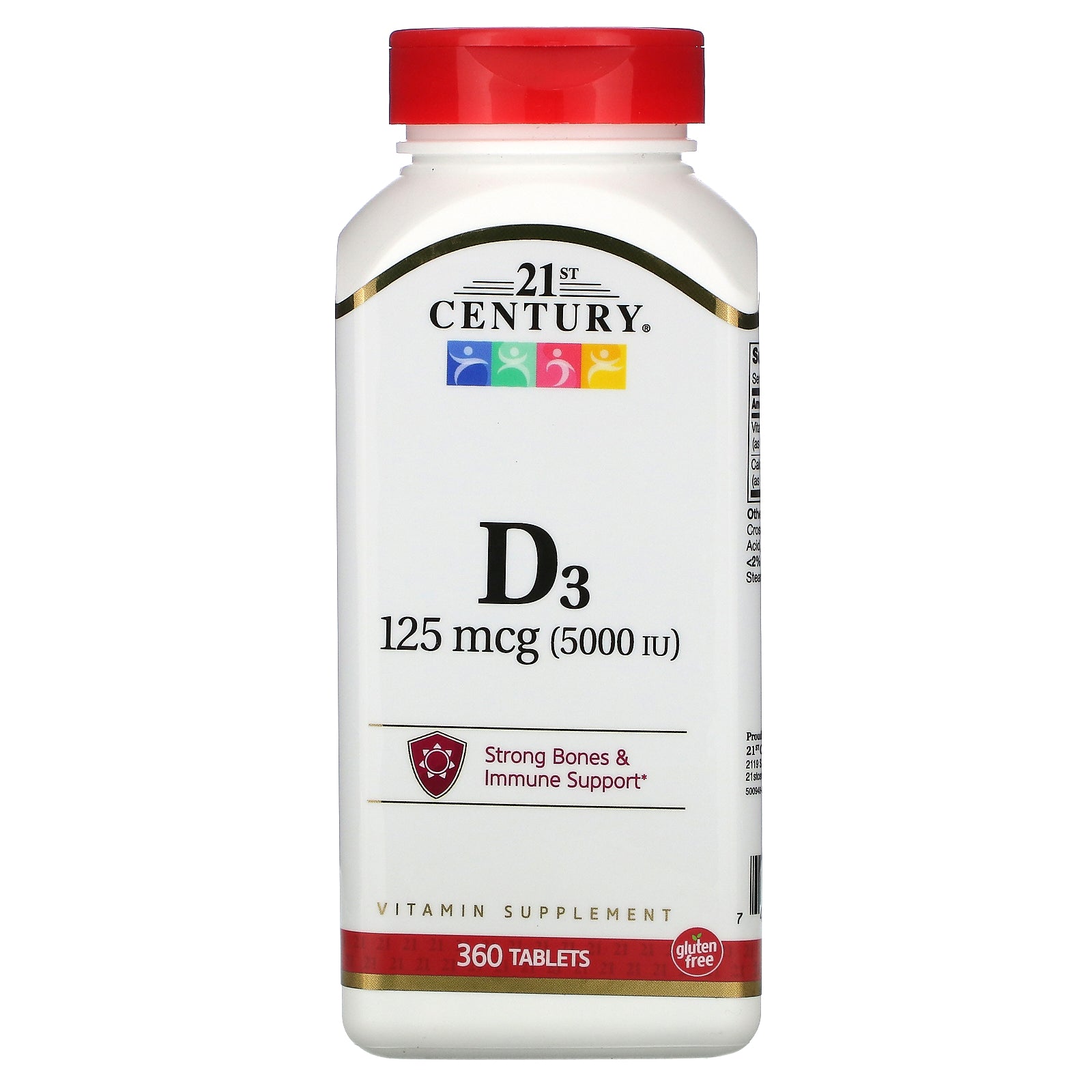 21St Century, Vitamin D3, 125 Mcg (5,000 Iu), Tablets