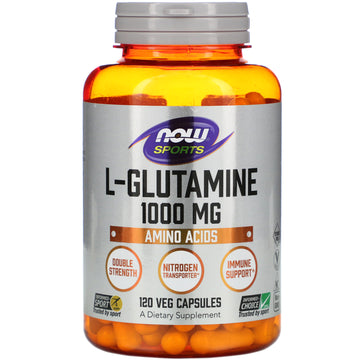 NOW Foods, L-Glutamine, Double Strength, 1,000 mg