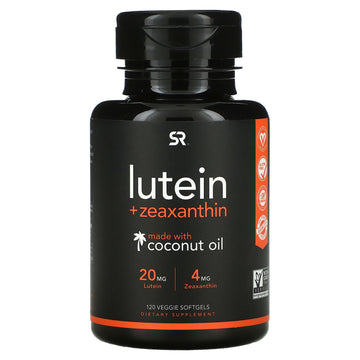 Sports Research, Lutein + Zeaxanthin With Coconut Oil, Veggie Softgels